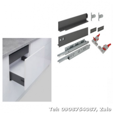 Ray hộp Hafele S1 chức năng nhấn mở Màu Xám 552.55.303