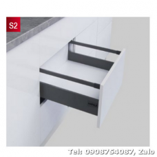 Ray hộp Hafele S2 chức năng nhấn mở màu xám 552.55.316