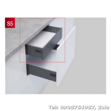 Ray hộp Hafele S5 chức năng giảm chấn Màu Xám 552.55.307